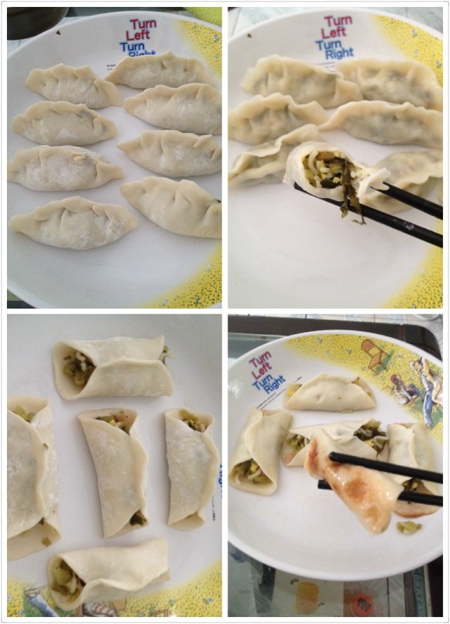 暗黑系面食—酸菜泡面饺子与锅贴的做法