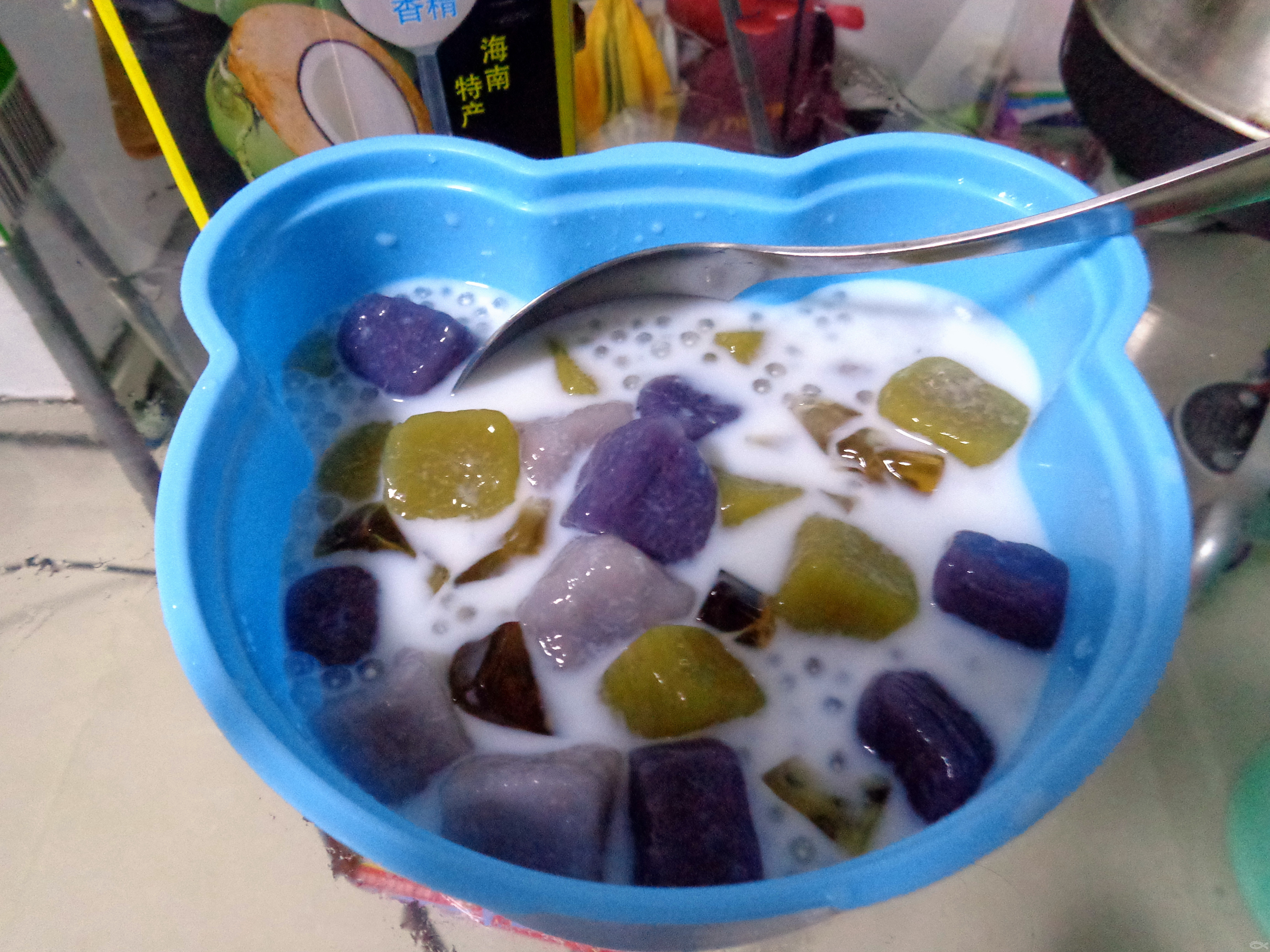 芋圆紫薯西米露的做法