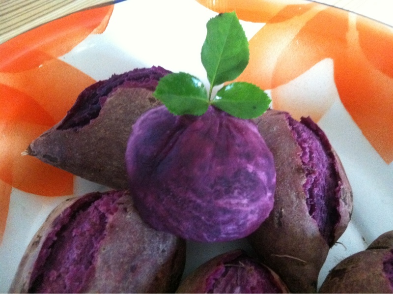 爱心营养紫薯早餐