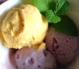 无法抵挡的诱惑-芒果、紫薯冰淇淋