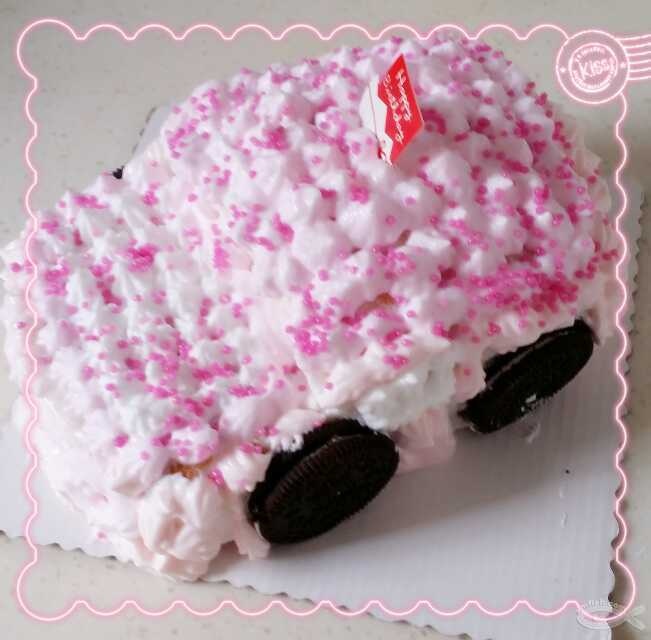 奶油小汽车蛋糕的做法
